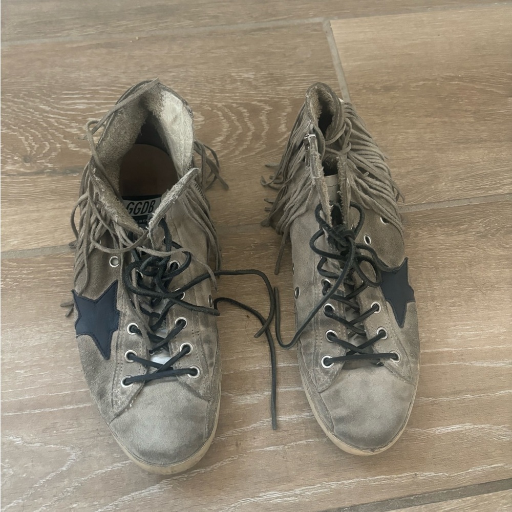 Golden goose fringe sneakers